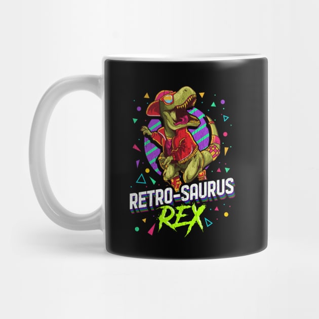 Retro Saurus T Rex Dinosaur Cool by E